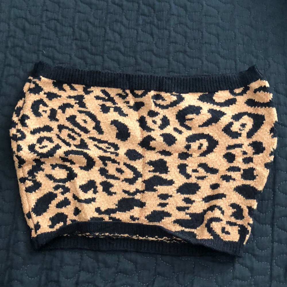 Cheetah print tube top
